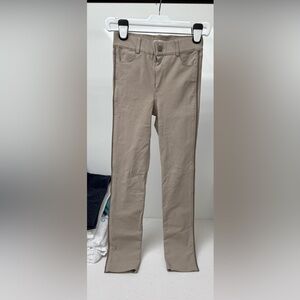 Elaine Kim tech stretch pants with leather piping